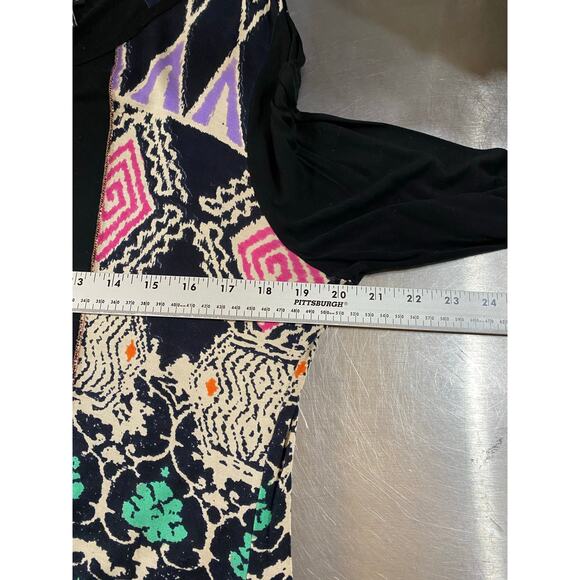 Fresh Groove Pieced Black Art to Wear Artsy Lagenlook Tunic Large - Picture 8 of 8